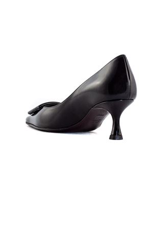 Black brushed calfskin leather Mila pumps ROBERTO FESTA | MILANERO